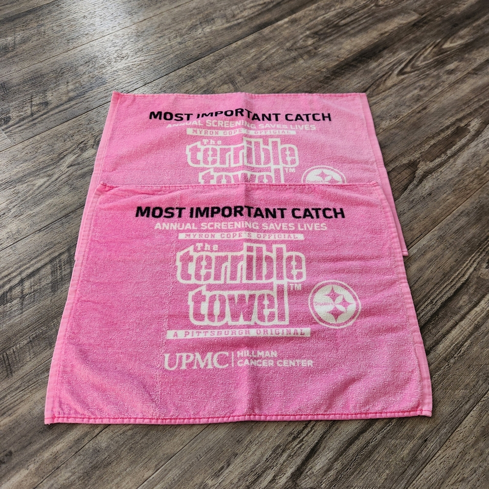 Pittsburgh Steelers Terrible Towels Breast Cancer Awareness